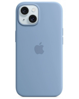 Etui do iPhone 15 Apple Silicone MagSafe - Zimowy Błękit - zdjęcie główne