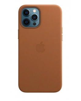 Etui do iPhone 12 Pro Max Apple Leather Case z MagSafe - naturalny brąz - zdjęcie główne