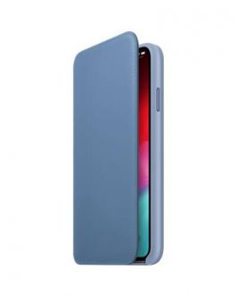 Etui do iPhone Xs Max Apple Leather Folio - chabrowe - zdjęcie główne