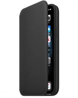 Skórzane etui folio do iPhone 11 Pro  Apple - czarne - zdjęcie główne