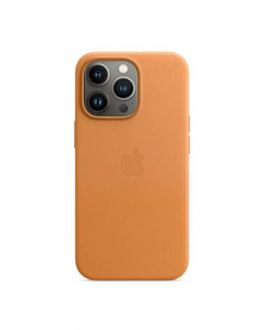 Etui do Apple iPhone 13 Leather z Magsafe - Złocisty brąz - zdjęcie główne