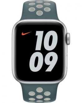 Pasek do Apple Watch 38/40/41 mm silikonowy Nike+ - Hasta/Light Silver - zdjęcie główne