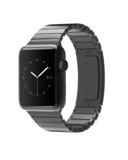 Bransoleta do Apple Watch 42/44/45/49 mm TECH-POTECT Linkband - czarna - zdjęcie główne