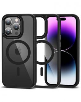 Etui do iPhone 15 Pro Tech-Protect Magmat MagSafe - Przeźroczysty/czarny - zdjęcie główne