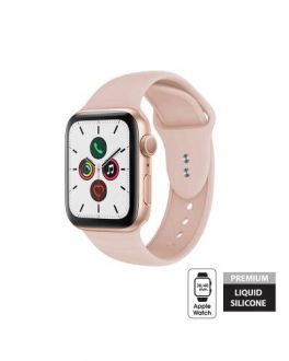 Pasek do Apple Watch 38/40/41 mm  Crong Liquid Band - piaskowy róż - zdjęcie główne