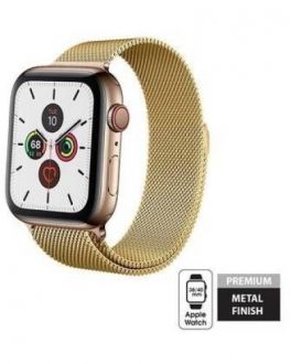 Pasek ze stali nierdzewnej do Apple Watch 38/40 mm Crong Milano Steel - złoty - zdjęcie główne
