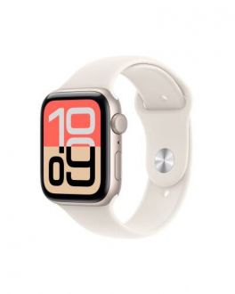 Apple Watch SE 3 40mm GPS + Cellular Aluminium w kolorze Księżycowej poświaty z Paskiem sportowym w kolorze Księżycowej poświaty - M/L - zdjęcie główne
