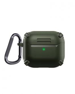 Etui do Airpods 3 - JINYA Carbon Fiber - zielone - zdjęcie główne
