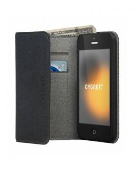 Etui do iPhone 5/5s/SE Cygnett Flip Wallet - czarne - zdjęcie główne