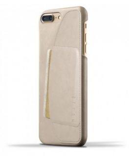 Etui do iPhone 7/8 Plus Mujjo Leather Wallet - szampańskie - zdjęcie główne
