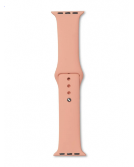 Pasek Apple Watch 38/41mm eStuff Silicone - różowy - zdjęcie główne