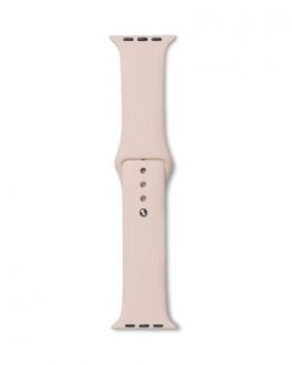 Pasek do Apple Watch 44/45/49 mm eStuff Silicone - Piaskowy róż - zdjęcie główne