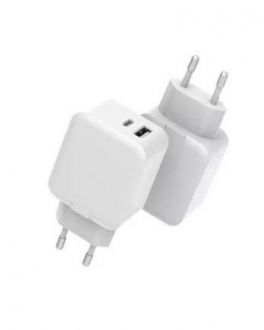 Ładowarka sieciowa eSTUFF USB-A/C 30W 5V-12V/2A-3A - zdjęcie główne