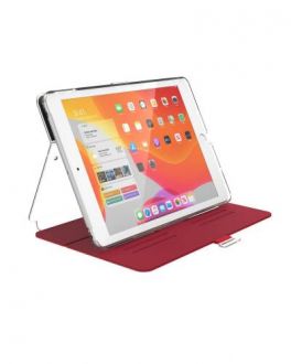 Etui do iPad 10,2 Speck Balance Folio - Przeźroczyste/Czerwone - zdjęcie główne