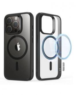 Etui do iPhone 15 Pro ESR Hybrid Case Magsafe - przezroczyste/czarne - zdjęcie główne