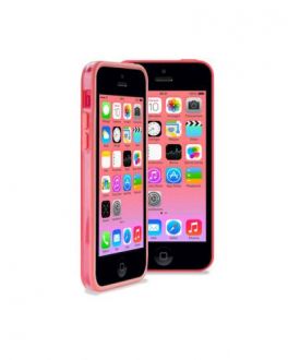 Etui do iPhone 5C Puro Bumper Frame - różowe - zdjęcie główne