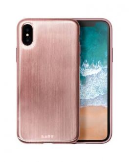 Etui do iPhone X Laut Huex Metallics - różowe - zdjęcie główne