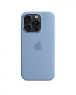 Etui do iPhone 15 Pro Apple Silicone MagSafe - Zimowy Błękit - zdjęcie główne