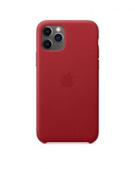 Etui do iPhone 11 Pro Apple Leather Case - czerwone - zdjęcie główne