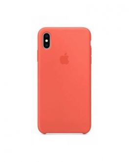 Etui do iPhone Xs Max Apple Silicone - nektarynka - zdjęcie główne
