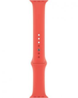 Pasek Apple do Apple Watch silikonowy 44/45/49mm - grejfrut - zdjęcie główne