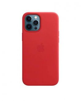 Etui do iPhone 12 Pro Max Apple Leather Case z MagSafe - czerwone - zdjęcie główne