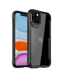 Etui do iPhone 11 Pro Max Crong Hybrid Clear Cover - czarny - zdjęcie główne