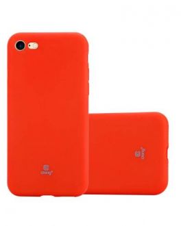 Etui do iPhone SE/8/7 Crong Soft Skin Cover -  Czerwone - zdjęcie główne