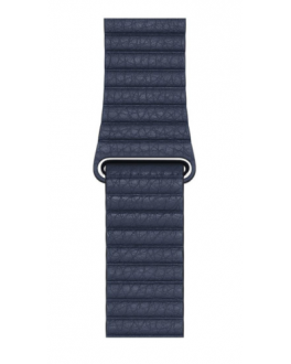Pasek do Apple Watch 45mm skórzany rozmiar M - niebieski - zdjęcie główne