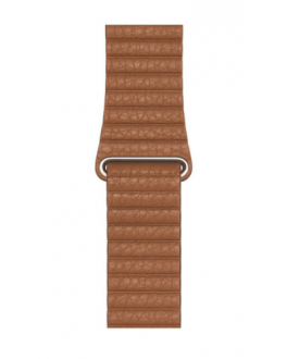 Pasek do Apple Watch 45mm Skórzany Rozmiar M - brązowy - zdjęcie główne