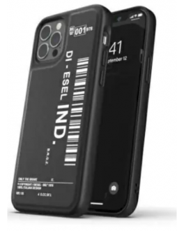 Etui do iPhone 12/12 Pro Diesel Moulded Case Barcode - czarne - zdjęcie główne