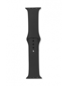Pasek Apple Watch 38/41mm eStuff Silicone - czarny - zdjęcie główne