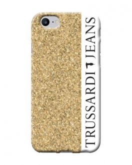 Etui do iPhone 7/8/SE 2020 TRUSSARDI Pro - złote - zdjęcie główne
