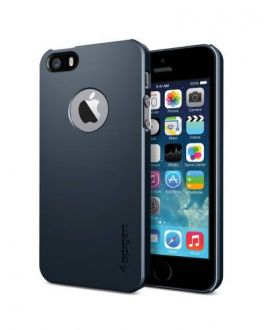 Etui do iPhone 5c Spigen Ultra Fit A Metal Slate - czarne - zdjęcie główne