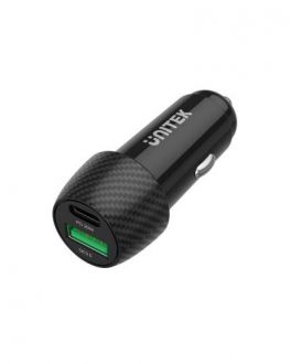 Ładowarka samochodowa Unitek P1400 38W USB-A USB-C - czarna - zdjęcie główne