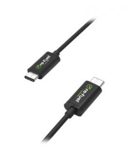 Przewód USB -C/USB-C 2m Refuel - czarny - zdjęcie główne