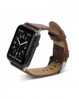 Pasek do Apple Watch 42/44/45/49 mm X-doria Lux Band - brązowy - zdjęcie główne
