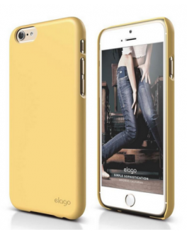 Etui do iPhone 6/6S Elago Slim Fit 2 - zółte - zdjęcie główne