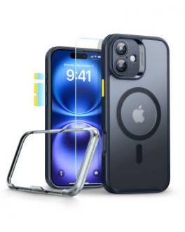 Etui do iPhone 16 ESR Classic Pro Set Halolock MagSafe Frosted Black - czarne - zdjęcie główne