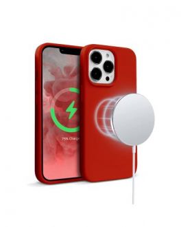 Etui do iPhone 13 Pro z MagSafeCrong Color Cover Magnetic - czrwone - zdjęcie główne
