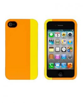 Etui do iPhone 4/4S XtremeMac Microshield Slice - pomarańczowo-żółte - zdjęcie główne
