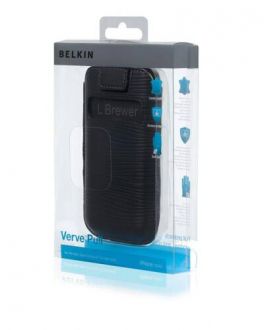 Etui do iPhone 4/4S Belkin Pull-Tab - czarne - zdjęcie główne