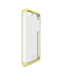 Etui do iPhone 5C iLuv Vyneer Dual Material - żółte - zdjęcie główne