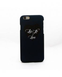 Etui do iPhone 6/6s Liu Jo Blue Heart Hard Case - czarne - zdjęcie główne