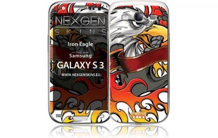 Nexgen Skins - Zestaw skórek na obudowę z efektem 3D Samsung GALAXY S III (Iron Eagle 3D) - zdjęcie główne