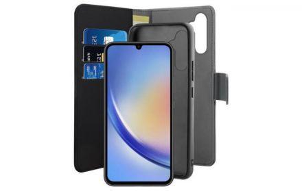 PURO Wallet Detachable - Etui 2w1 Samsung Galaxy A34 5G (czarny) - zdjęcie główne