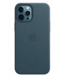 Etui iPhone 12/12 Pro Apple Leather Case z MagSafe - Bałtycki błekit