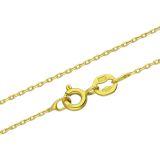 Pozłacany łańcuszek ze srebra - Długość regulowana: 40 - 45 cm