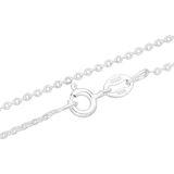 Srebrny Łańcuszek Splot Rollo - 65 cm