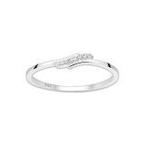 Srebrny pierścionek z cyrkoniami - Europa 10, US 4